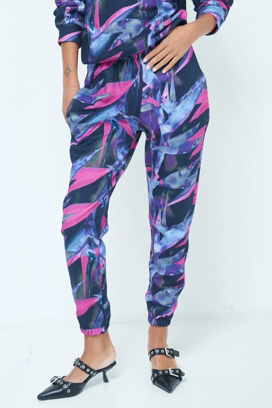 Vibrant abstract jogger pants wholesale