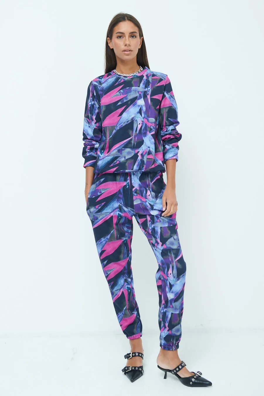 Vibrant abstract jogger pants wholesale