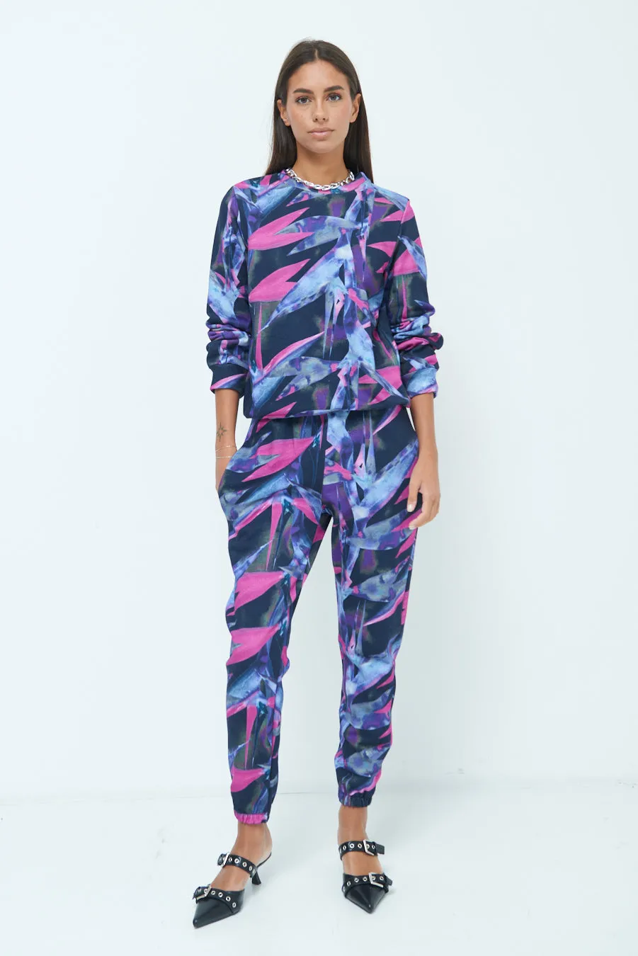 Vibrant abstract jogger pants wholesale