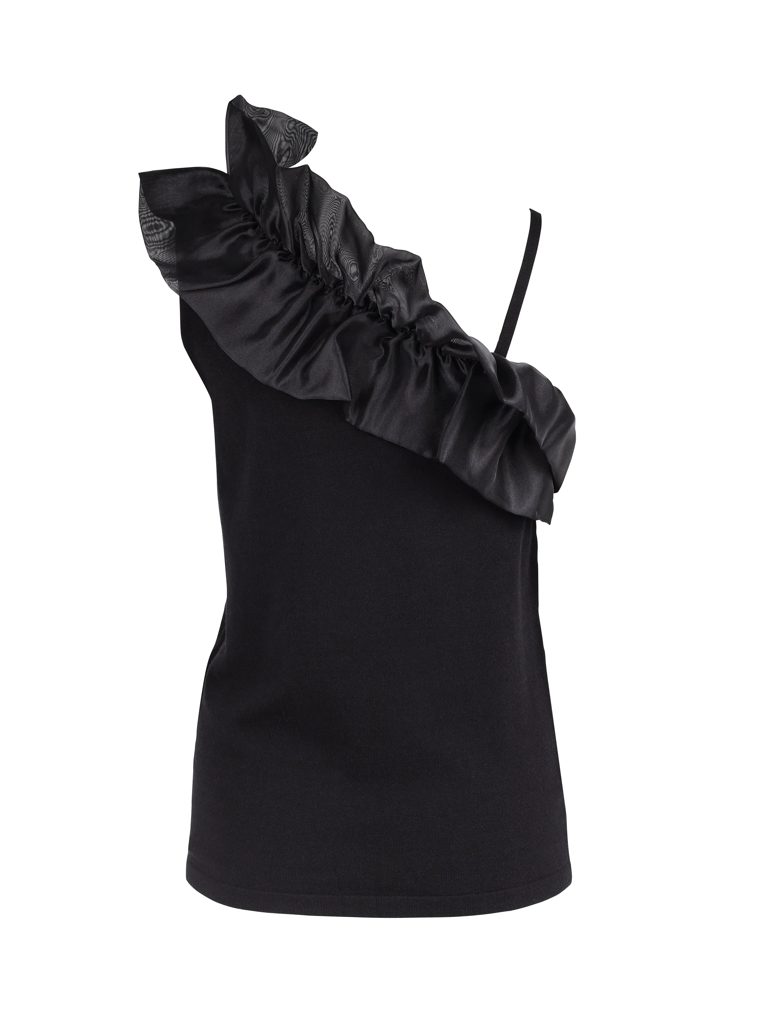 XYRIENNE top - Black mix